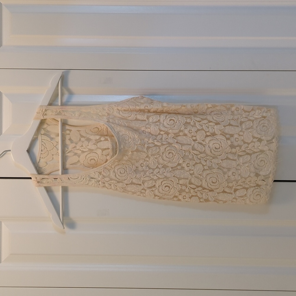 Rapsodia Racerback Tank with Lace, Size S